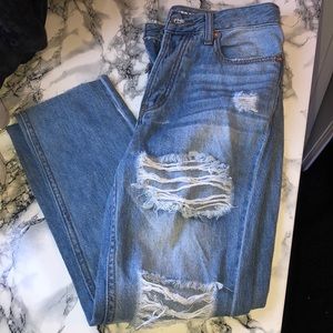 Straight fit high rise jeans, brand new with tags